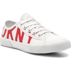 Tenisówki DKNY - Doni K4896969 Sft Wt/Rg Com. Brązowe półbuty damskie DKNY, bez wzorów, z materiału, bez zapięcia. W wyprzedaży za 279,00 zł.