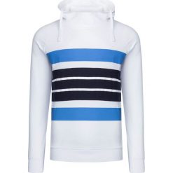 Bluza NAPAPIJRI BREDA Biały. Białe bluzy męskie marki Napapijri, w paski, z dzianiny, z kapturem, bez rękawów, z kapturem. W wyprzedaży za 378,00 zł.