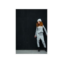 SPODNIE SOFT. Szare spodnie damskie Agi jensen design, s, z tkaniny, z obniżonym stanem. Za 450,00 zł.