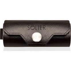Skórzane etui na klucze SOLIER SA11 ciemnobrązowe - ciemny brąz. Pomarańczowe etui męskie Solier, ze skóry. Za 29,99 zł.