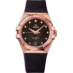PROMOCJA ZEGAREK OMEGA Constellation 123.53.35.60.63.001. Pomarańczowe zegarki damskie marki OMEGA, złote. W wyprzedaży za 34490,00 zł.