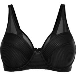 Biustonosz minimizer na fiszbinach bonprix czarny. Czarne biustonosze bonprix, bez wzorów. Za 54,99 zł.