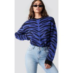 NA-KD Trend Puchaty sweter Zebra - Blue. Niebieskie bez kategorii marki NA-KD Trend, z dzianiny. Za 141,95 zł.