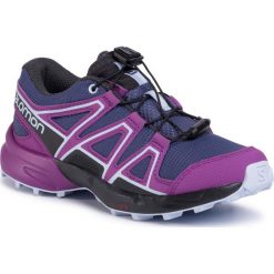 Buty SALOMON - Speedcross J 407921 09 M0 Crown Blue/Sparkling Grape/Phantom. Fioletowe buty sportowe damskie Salomon, bez wzorów, z tworzywa sztucznego, sportowe, do biegania, salomon speedcross. Za 329,00 zł.