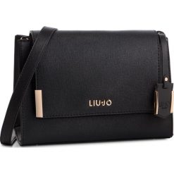 Torebka LIU JO - S Crossbody N19005 E0087 Nero 22222. Czarne listonoszki damskie marki Liu Jo, bez wzorów, ze skóry ekologicznej, bez dodatków. Za 499,00 zł.