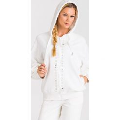 BLUZA MY TWIN TWINSET. Białe bluzy damskie Twinset, xl, z aplikacjami, z bawełny, bez rękawów, bez kaptura. Za 629,00 zł.