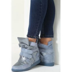 Niebieskie Sneakersy Miss Good. Niebieskie koturny damskie marki Inny. Za 109,99 zł.