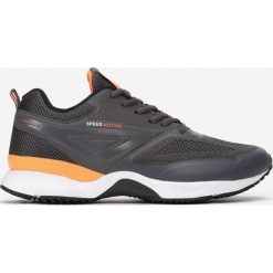 Szaro-Pomarańczowe Buty Sportowe Nimrah. Szare buty sportowe męskie Born2be, z jeansu, na sznurówki. Za 129,99 zł.
