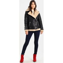 Kurtki damskie: Karen by Simonsen BERLIN JACKET Kurtka skórzana black with white