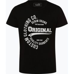 Tom Tailor Denim - T-shirt męski, czarny. Czarne t-shirty męskie marki TOM TAILOR DENIM, m, z napisami, z denimu. Za 39,95 zł.