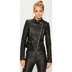 Answear - Kurtka. Czarne kurtki damskie ANSWEAR, l, z materiału. Za 249,90 zł.