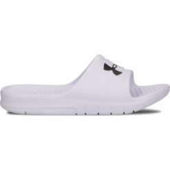 Under Armour Core PTH Kapcie Biały. Białe kapcie męskie Under Armour, z materiału. Za 94,95 zł.