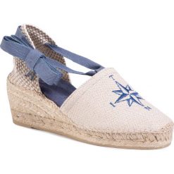 Espadryle TONI PONS - Veira-Dn Mari. Brązowe espadryle damskie Toni Pons, bez wzorów, z tworzywa sztucznego, bez obcasa, na obcasie. Za 229,00 zł.