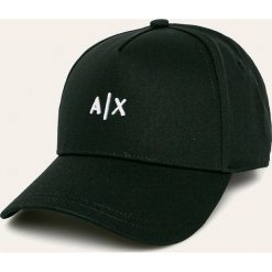Armani Exchange - Czapka. Czarne czapki męskie Armani Exchange, bez wzorów. Za 149,90 zł.