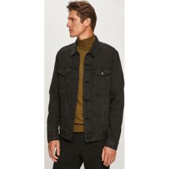Levi's - Kurtka jeansowa. Czarne płaszcze męskie Levi's®, s, bez wzorów, z bawełny, krótkie, bez kaptura. Za 559,90 zł.