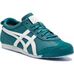 Sneakersy ASICS - ONITSUKA TIGER Mexico 66 1183A359 Spruce Green/White 301. Zielone półbuty damskie Asics, na co dzień, bez wzorów, ze skóry, bez obcasa, na płaskiej podeszwie, bez zapięcia. W wyprzedaży za 269,00 zł.