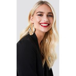 Kolczyki damskie: NA-KD Accessories Kolczyki oversize – Gold