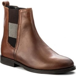 Botki damskie: Sztyblety TOMMY HILFIGER - DENIM Genny 16A2 FW0FW01695 Summer Cognac 929
