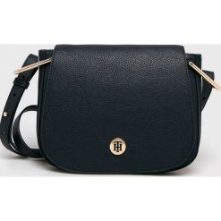 Tommy Hilfiger - Torebka. Niebieskie torebki klasyczne damskie TOMMY HILFIGER, w paski, ze skóry ekologicznej, casualowe, na ramię, średnie, bez dodatków. Za 679,90 zł.