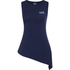 Top EA7 Emporio Armani 3HTH54 TJ28Z 1554. Niebieskie bluzki damskie EA7 Emporio Armani, m, bez wzorów, z elastanu, polo, bez rękawów. W wyprzedaży za 189,00 zł.