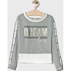 Blukids - Bluza dziecięca 140-170 cm. Szare bluzy dziewczęce Blukids, z nadrukiem, z elastanu, bez rękawów, bez kaptura. W wyprzedaży za 39,90 zł.