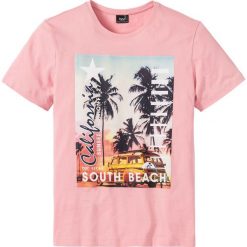 T-shirty męskie: T-shirt z fotodrukiem Regular Fit bonprix jasnoróżowy