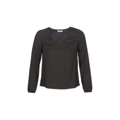 Bluzki Moony Mood JOULINE. Czarne bluzki damskie Moony Mood, s, bez wzorów, bez kołnierzyka, bez rękawów. Za 90,30 zł.