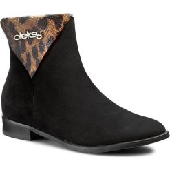 Buty zimowe damskie: Botki OLEKSY – 2013 147/A66 Czarny Zamsz