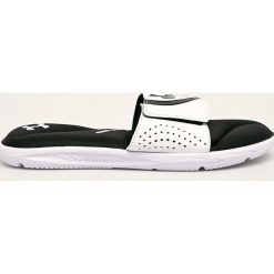 Under Armour - Klapki. Czarne kapcie męskie Under Armour, z materiału, bez zapięcia. Za 149,90 zł.