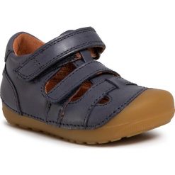 Sandały BUNDGAARD - Petit Sandal BG202066 M Night Sky Ws 519. Niebieskie sandały chłopięce Bundgaard, ze skóry, na rzepy. Za 249,00 zł.
