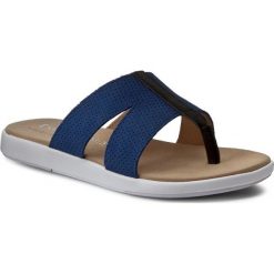 Japonki EMU AUSTRALIA - Epacris W11416 Lagoon Blue. Niebieskie klapki damskie EMU Australia, bez wzorów, ze skóry, bez obcasa. W wyprzedaży za 159,00 zł.