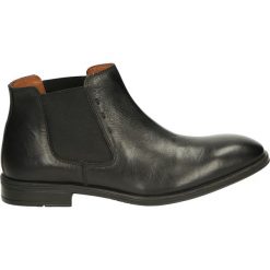 Botki męskie - 57105 BLACK. Czarne botki męskie Venezia, ze skóry. Za 199,00 zł.