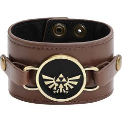 The Legend Of Zelda Double Sided Charm Wristband Bransoletka z ekoskóry brązowy. Pomarańczowe bransoletki męskie The Legend Of Zelda. Za 62,90 zł.