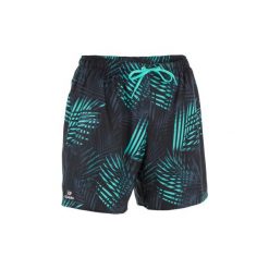 Spodenki surfing krótkie BBS 100 Palm. Czarne spodenki i szorty męskie marki OLAIAN, xl, z poliesteru, sportowe, na fitness i siłownię. Za 29,99 zł.