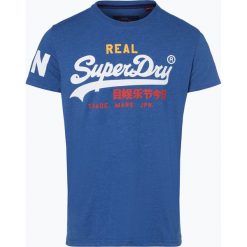 Superdry - T-shirt męski, niebieski. Niebieskie t-shirty męskie z nadrukiem Superdry, l, z dżerseju. Za 99,95 zł.