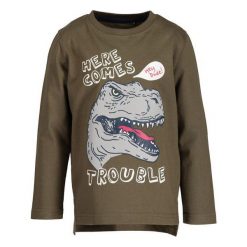 Blue Seven Chłopięcy T-Shirt Z Dinozaurem 92 Khaki. Brązowe t-shirty chłopięce marki Blue Seven. Za 39,00 zł.