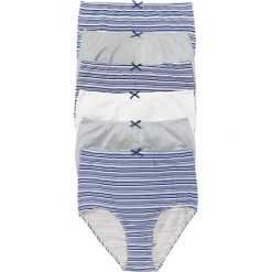 Figi z wysoką talią (6 par) bonprix kobaltowy w paski. Niebieskie figi damskie marki bonprix, w paski. Za 77,94 zł.