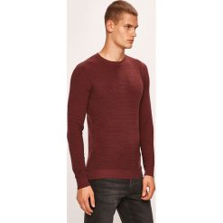 Jack & Jones - Sweter. Niebieskie swetry męskie Jack & Jones, xl, bez wzorów, z bawełny, z okrągłym kołnierzem, bez kaptura. W wyprzedaży za 99,90 zł.