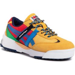 Sneakersy ONITSUKA TIGER - Delegation Ex 1183A604 Tiger Yellow/Electric Blue 750. Żółte półbuty damskie Onitsuka Tiger, na co dzień, bez wzorów, ze skóry, bez obcasa, bez zapięcia. W wyprzedaży za 369,00 zł.