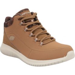 Skechers Ultra Flex 12918-CSNT. Pomarańczowe buty sportowe damskie Skechers, bez wzorów, ze skóry, sportowe. W wyprzedaży za 279,99 zł.