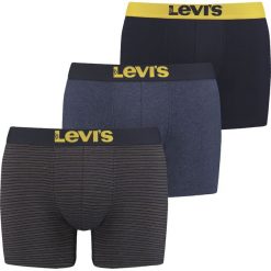 Levi's 3-pack Bokserki Czarny Niebieski. Niebieskie bokserki męskie Levi's®, bez wzorów, z elastanu. Za 163,95 zł.