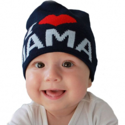 Czapka niemowlęca z napisem mama CZ 161F. Różowe czapeczki niemowlęce Proman, z napisami. Za 30,75 zł.