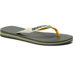 Japonki HAVAIANAS - Brasil Mix 41232064896 Green Olive. Białe japonki damskie marki Havaianas, z tworzywa sztucznego, na wysokim obcasie. Za 99,00 zł.