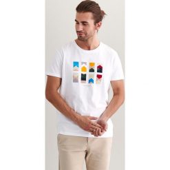 T-shirt w kolorze białym. Białe t-shirty męskie TATUUM, xxl, bez wzorów, z bawełny, z okrągłym kołnierzem. W wyprzedaży za 44,95 zł.
