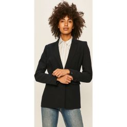 Tommy Hilfiger - Żakiet. Niebieskie kamizelki damskie TOMMY HILFIGER, bez wzorów, z poliesteru, bez kaptura. W wyprzedaży za 839,90 zł.