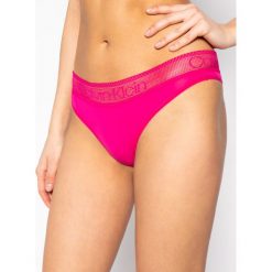 Stringi Calvin Klein Underwear 000QD3698E. Niebieskie stringi damskie Calvin Klein Underwear, l, bez wzorów, z elastanu. Za 69,00 zł.