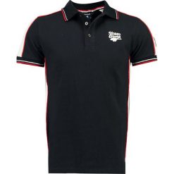 Koszulka polo w kolorze czarnym. Czarne koszulki męskie Stone Goose, m, bez wzorów, z bawełny, bez rękawów. W wyprzedaży za 98,95 zł.