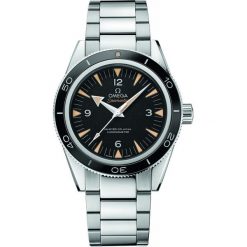 ZEGAREK OMEGA Seamaster 300 233.30.41.21.01.001. Czarne zegarki męskie marki OMEGA, ze stali. Za 22700,00 zł.