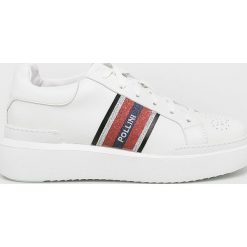 Pollini - Buty. Białe buty sportowe damskie Pollini, ze skóry, sportowe. W wyprzedaży za 479,90 zł.