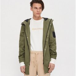 Parka z kapturem basic - Khaki. Brązowe parki damskie House, s, bez wzorów, z kapturem. Za 139,99 zł.